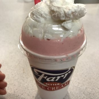 Farr Better Ice Cream - Hand scooped strawberry shake. - Ice Cream & Frozen Yogurt Near Me - Ogden, Utah