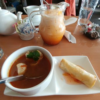 Sakoonthai - Chicken soup and spring roll - comes with lunch entree - Thai Near Me - Clifton, Virginia Sakoonthai - Chicken soup and spring roll - comes with lunch entree - Thai Near Me - Clifton, Virginia