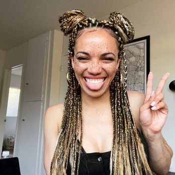 Monique's Braids - Med box braids - Hair Extensions Near Me - Los Angeles, California