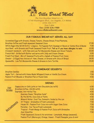 Menu photo 1 Cafe Brasil Los Angeles, CA Menu photo 1 Cafe Brasil Los Angeles, CA