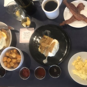 Milo - Chicken biscuit, potatoes (left), french toast, eggs & bacon. - Breakfast & Brunch Near Me - Waco, Texas Milo - Chicken biscuit, potatoes (left), french toast, eggs & bacon. - Breakfast & Brunch Near Me - Waco, Texas