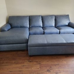 Leather Creations - New custom sofa and ottoman