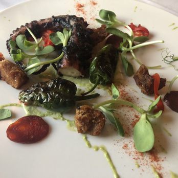 Primo - Charred Octopus with Chorizo, and Poblano Aioli - Mediterranean Near Me - Rockland, Maine Primo - Charred Octopus with Chorizo, and Poblano Aioli - Mediterranean Near Me - Rockland, Maine