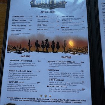 Griff's BBQ & Grill - Menu - American Near Me - Copperopolis, California
