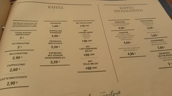 Menu photo 4 Café Sommerlust Berlin, BE