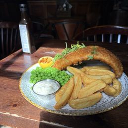 The best fish and chips with fresh peas!! The best fish and chips with fresh peas!!