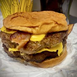 Mac's One Stop - Double bacon cheeseburger plain
