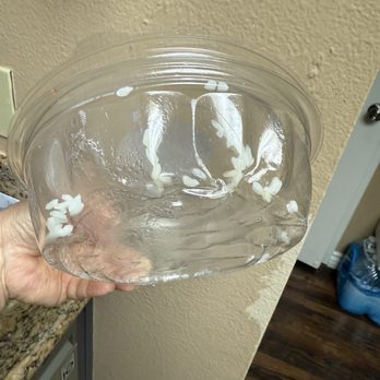Pokeworks - How our food arrived, in melted plastic - Poke Near Me - Laguna Niguel, California Pokeworks - How our food arrived, in melted plastic - Poke Near Me - Laguna Niguel, California
