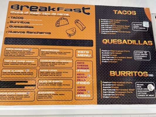 Menu photo 1 Tacos Los Huevones Parker, CO