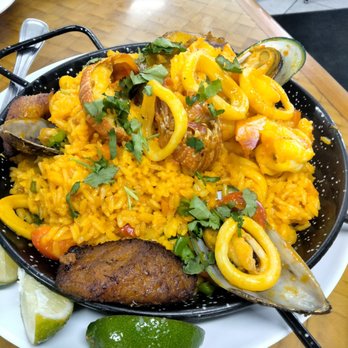 Cod Seafood - Paella para dos - Seafood Markets Near Me - Miami, Florida