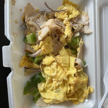 Lindenhurst Bagels and Deli - This is what they call a "Western Omelet Breakfast", my 6 year old son would have made this better. Nothing is cooked but the eggs. - Delis Near Me - Lindenhurst, New York Lindenhurst Bagels and Deli - This is what they call a "Western Omelet Breakfast", my 6 year old son would have made this better. Nothing is cooked but the eggs. - Delis Near Me - Lindenhurst, New York