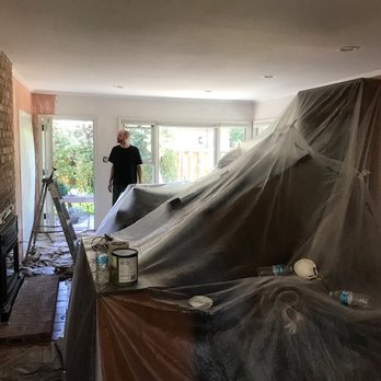 Prime Painting - Removed old, hard, dated texture from living room walls - Painters Near Me Prime Painting - Removed old, hard, dated texture from living room walls - Painters Near Me