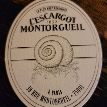 L'Escargot - Their card - French Near Me - Paris, 75 L'Escargot - Their card - French Near Me - Paris, 75