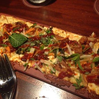 Seasons 52 - Smoked duck flatbread - New American Near Me - Memphis, Tennessee
