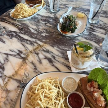 Even Coast - Lobster Roll with a side of broccolini - Seafood Near Me - Dallas, Texas Even Coast - Lobster Roll with a side of broccolini - Seafood Near Me - Dallas, Texas