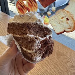 I got the chocolate cake here. It was fluffy and soft. Highly recommend to people who just want something light for snack. I got the chocolate cake here. It was fluffy and soft. Highly recommend to people who just want something light for snack.