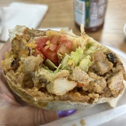 Chicken burrito.