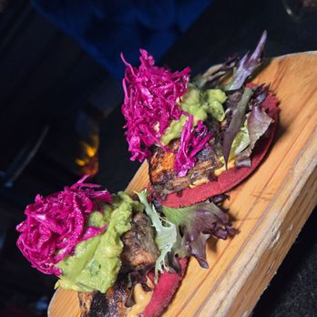 MangoSeed Restaurant - Jerk Salmon tacos - Caribbean Near Me - Brooklyn, New York