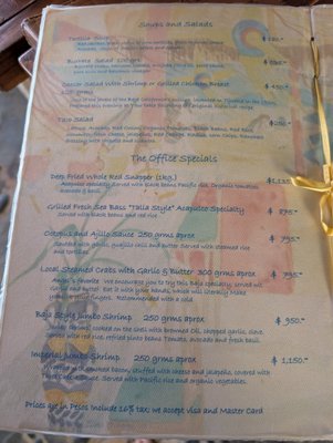 Menu photo 1 The Office On The Beach Los Cabos, BCS Menu photo 1 The Office On The Beach Los Cabos, BCS