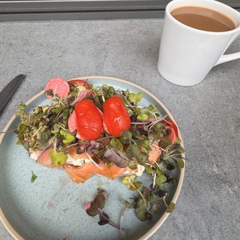 Pumphouse Coffee Roasters - Slammin salmon toast & americano whole milk pump hazelnut - Coffee Roasteries Near Me - West Palm Beach, Florida Pumphouse Coffee Roasters - Slammin salmon toast & americano whole milk pump hazelnut - Coffee Roasteries Near Me - West Palm Beach, Florida