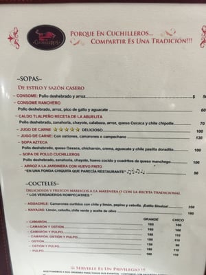 Menu photo 2 Cuchilleros Ciudad de México, DIF