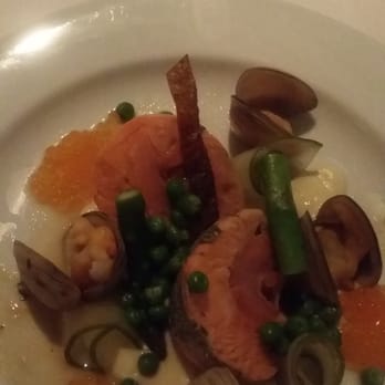 Claire's Kitchen at Le Salon - The special - trout roulad - with clams and fish roe.  amazing! - French Near Me - Darlinghurst, NSW