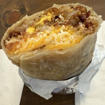 Taco Lindo Grill - Taco Lindo Grill Bacon Breakfast Burrito. - Mexican Near Me - Fresno, California