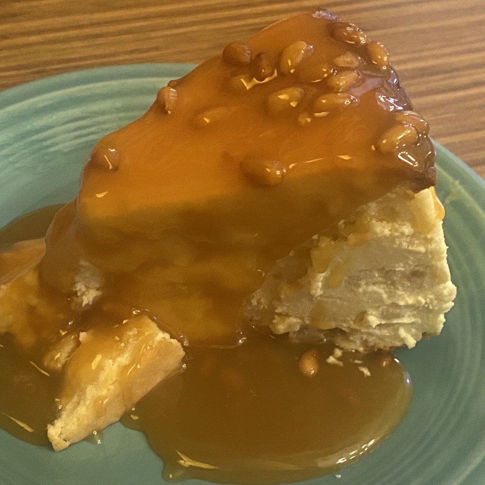 Tomasita's - Piñon caramel cheesecake! - New Mexican Cuisine Near Me - Santa Fe, New Mexico Tomasita's - Piñon caramel cheesecake! - New Mexican Cuisine Near Me - Santa Fe, New Mexico