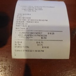 They charge you .50 for togo orders. Interesting.