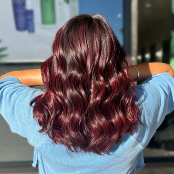 Vault Salon & Spa - Merlot red - Hair Salons Near Me - Roseville, California Vault Salon & Spa - Merlot red - Hair Salons Near Me - Roseville, California