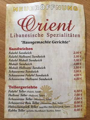 Menu photo 1 Orient Cologne, NW