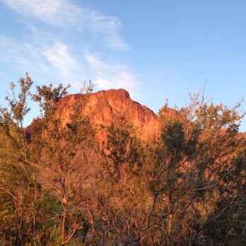 Meanwhile Ranch - Superstition Mountain at sunset. - Bed & Breakfast Near Me - Apache Junction, Arizona