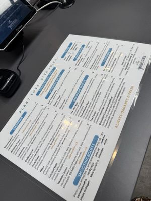 Menu photo 1 Inheritance Juicery Tulsa, OK