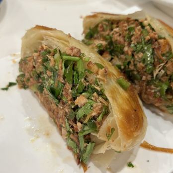 Highland Noodles - Pork and chive hamburger - Noodles Near Me - Milpitas, California Highland Noodles - Pork and chive hamburger - Noodles Near Me - Milpitas, California