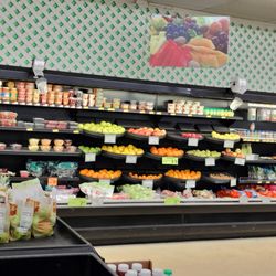 Rogers Food Mart - Cold shelves of fresh produce.