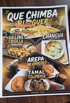 Menu photo 3 Que Chimba Restaurant Seattle, WA Menu photo 3 Que Chimba Restaurant Seattle, WA