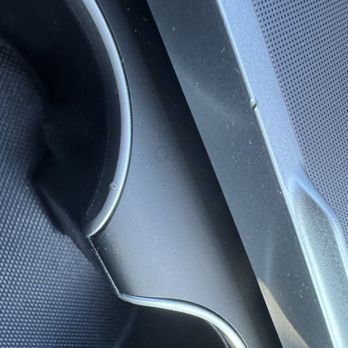 Indianapolis Window Tinting - Knicks in the upper portion of center console and cup holder area. - Home Window Tinting Near Me - Indianapolis, Indiana