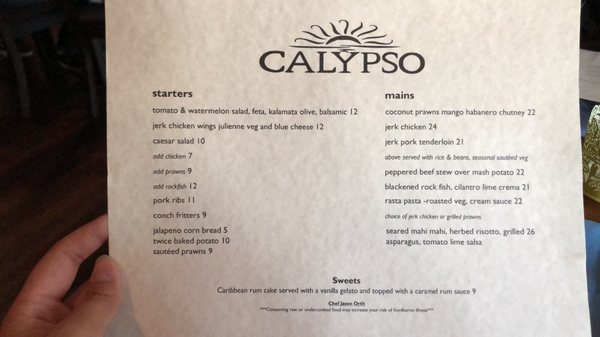 Menu photo 8 Calypso Edmonds Edmonds, WA Menu photo 8 Calypso Edmonds Edmonds, WA