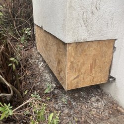 Stucco finish - 4) Half inch plywood