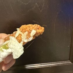 McDonald's - Snack wrap chicken with a nice hair.