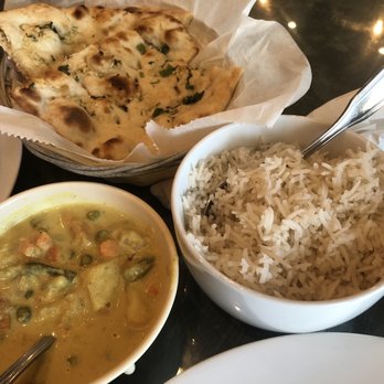 Palette Indian Kitchen - Veggie Korma Garlic Naan Basmati rice - Indian Near Me - Spring, Texas Palette Indian Kitchen - Veggie Korma Garlic Naan Basmati rice - Indian Near Me - Spring, Texas