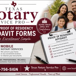 Texas Notary Service Pro - Proof of Residency