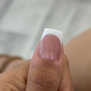 K3 Nails And Spa - White streaks left under french tip - Nail Salons Near Me - Milpitas, California K3 Nails And Spa - White streaks left under french tip - Nail Salons Near Me - Milpitas, California