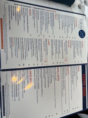 Menu photo 2 Table 26 Palm Beach West Palm Beach, FL Menu photo 2 Table 26 Palm Beach West Palm Beach, FL
