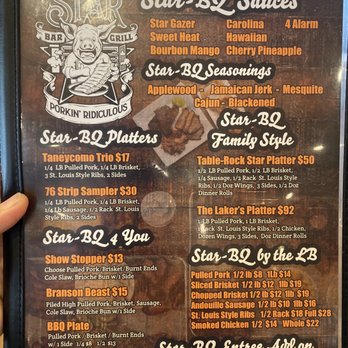 Star Bar Grill - Menu - American Near Me - Branson, Missouri