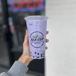 Tea Cup Boba House - Ig: @whatsviveating | taro milk tea