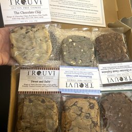 One of each of the mega awesome gf cookies! One of each of the mega awesome gf cookies!