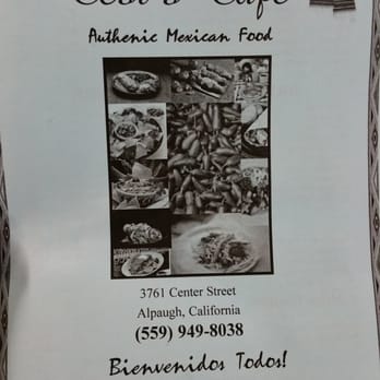 Cesi's Cafe - a menu for a mexican food restaurant - Mexican Near Me - Alpaugh, California