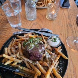 Steak and truffle fries
