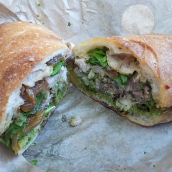 The Kroft - Porchetta sandwich with pesto - Sandwiches Near Me - Anaheim, California The Kroft - Porchetta sandwich with pesto - Sandwiches Near Me - Anaheim, California
